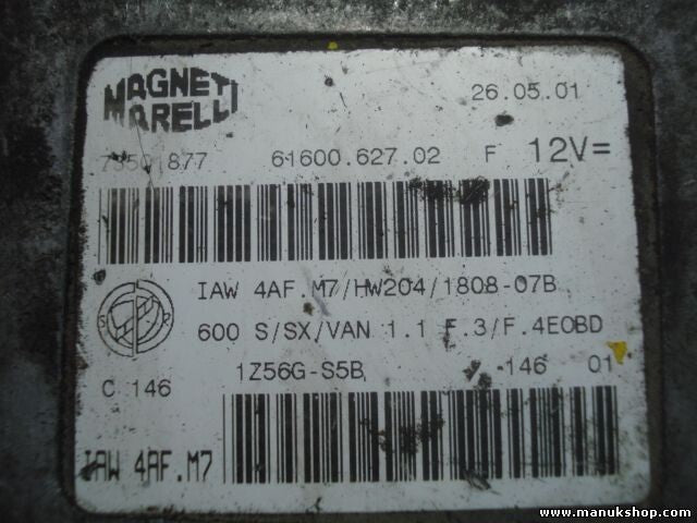 Centralita del motor Fiat IAW 4AF.M7 /HW204 /1808-07B IAW4AFM7 6160062702F