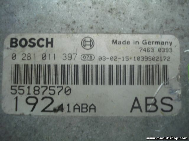 Centralita Fiat Stilo 192 1.9 JTD 55187570 0 281 011 397 0281011397