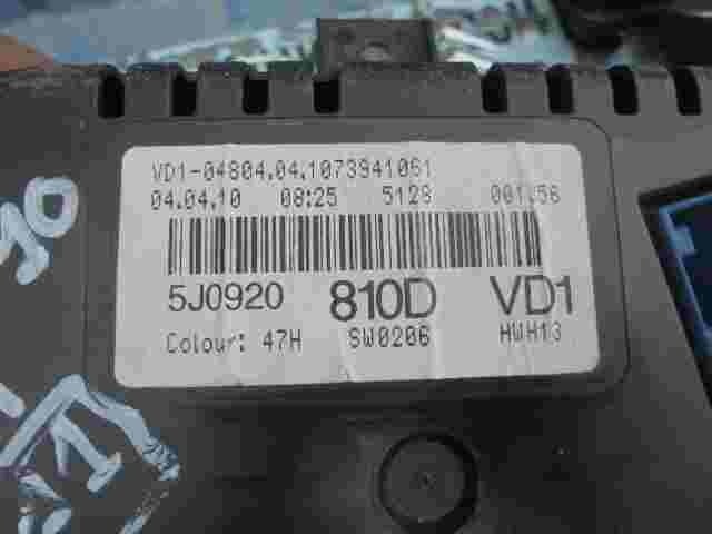Cuadro de instrumentos Skoda Fabia 5J0920810D 5J0920 810D VD1-04804.04.