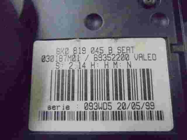 Control de la calefacción Caddy Seat Cordoba Ibiza 2 6K0819045B 6935220