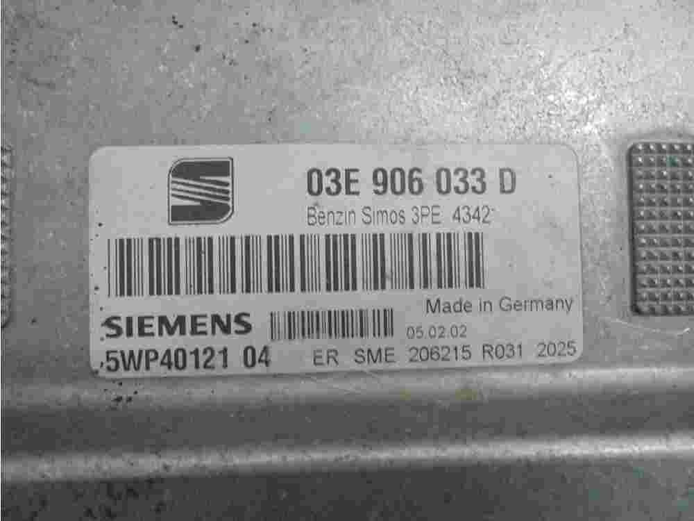 Centralita Seat Ibiza Cordoba 03E906033D 03E 906 033 D SIEMENS 5WP4012104