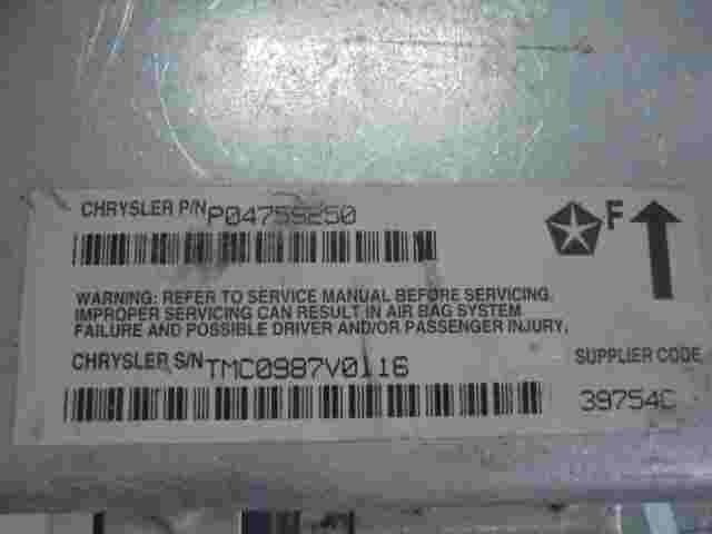 Sensor de impacto de airbag Chrysler Vision P04759250 04759250 TMC0987V0116