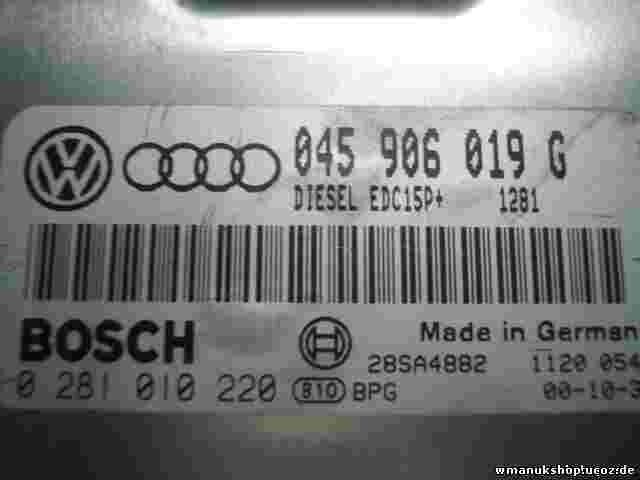 Centralita Audi A2 045906019G 045 906 019 G BOSCH 02810220 28SA4882