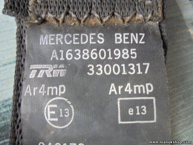 Cinturón de seguridad trasero izquierdo Mercedes-Benz M-Klasse W163 A1638601985