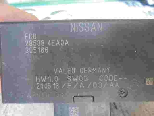 Módulo de control de la carrocería Nissan Qashqai 285384EA0A 305166 HW1.0 SW03
