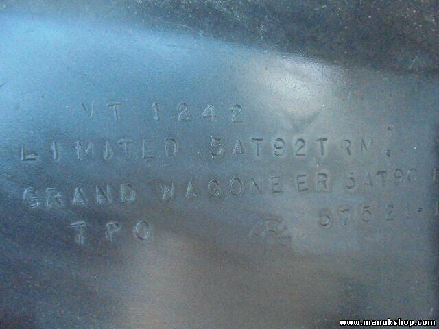 Parachoques Jeep Grand Cherokee 2499 ccm, 85 KW, 115 PS 5AT92TRM 5AT 92T RM