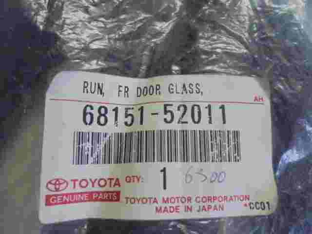 Run Front Door Glass LH Toyota Yaris Vitz 6815152011 68151-52011