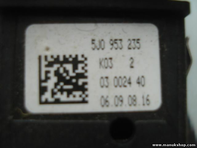 Interruptor de emergencia Skoda Fabia II K03 5J0953235 5J0 953 235 03002440