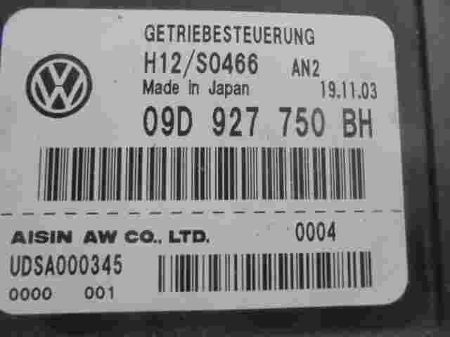 Controller trasmissione VW Touareg 7L Audi Q7 H12\S0466 09D927750BH UDSA000345