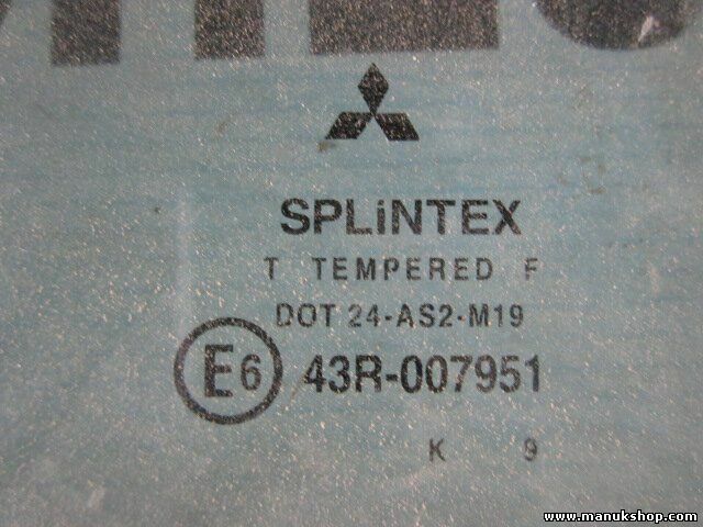 Vetro anteriore sinistro Mitsubishi Pajero Pinin 1999 43R007951 DOT24AS2M19