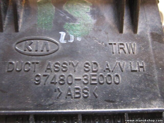 Rejilla Aireadora Kia Sorento JC 2.5 974803E000 97480-3E000 97480 3E000 LH