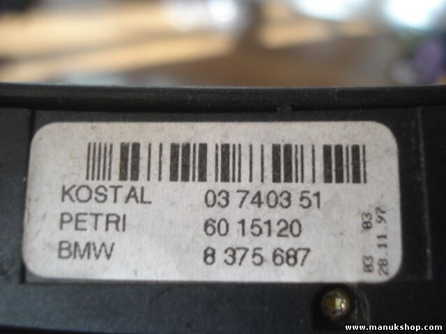 Multi-función de interruptor BMW E39 E38 8 375 687 8375687 03740351 60151120