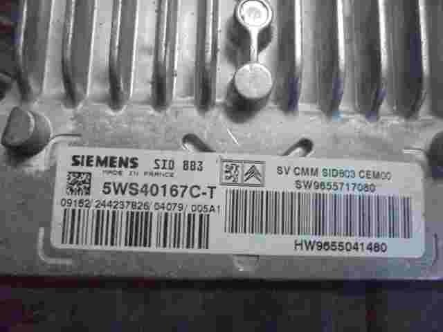 Centralita Peugeot 407 HW9655041480 HW 9655041480 SW9655717080 SW 5WS40167C-T