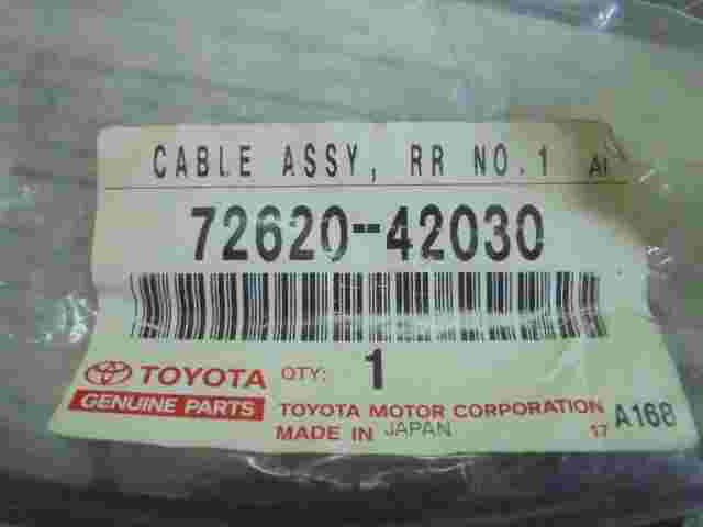 Cable Assy Rear No.1 Seat Lock Toyota RAV 4 7262042030 72620-42030