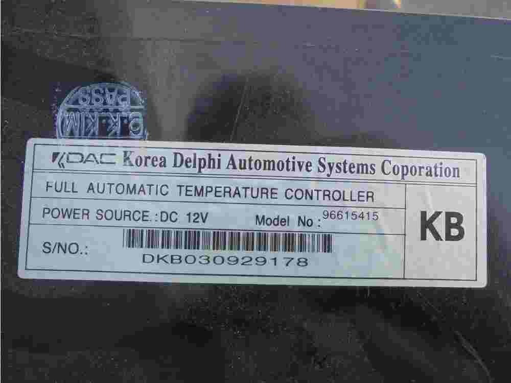 Climatizador Calefacción Clima panel de control Chevrolet Lacetti 96615415 KB