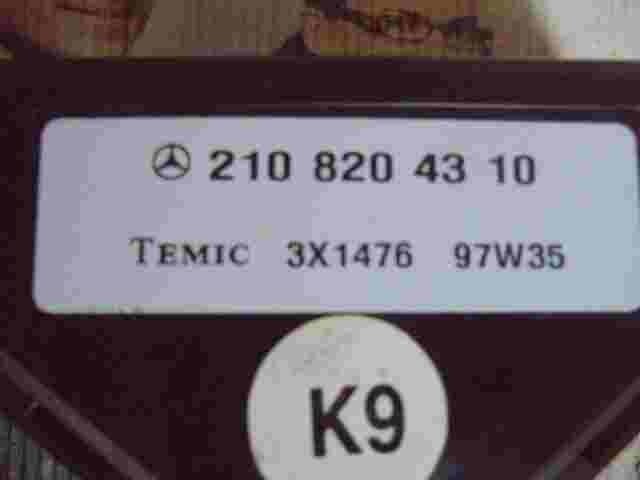 Movimento sistema di allarme Mercedes Classe E W210 2108204310 Temic 3X1476