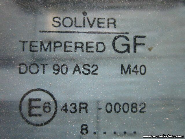 Triángulo Cristal de la puerta trasero izquierdo Opel Frontera B 43R00082