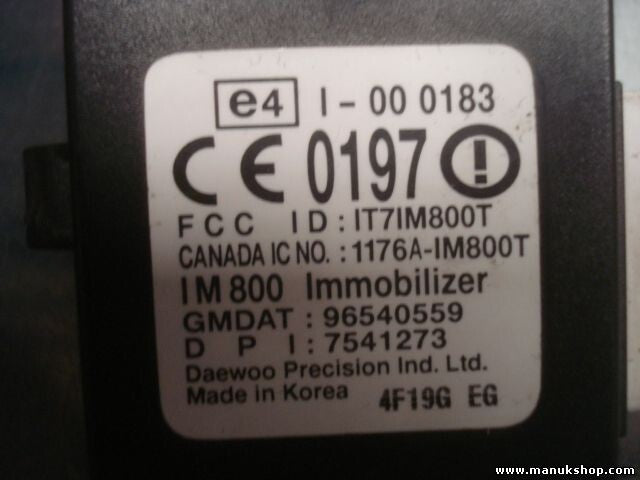 Bobina lector Key Chevrolet 96540559 IT7IM800T 1176AIM800T