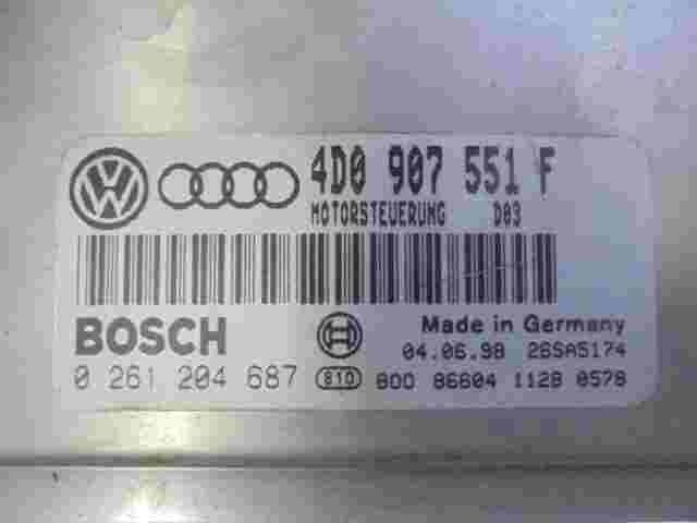 Centralita Audi A4 A4 A6 Quattro VW Passat 4D0907551F BOSCH 0261204687 26SA5174