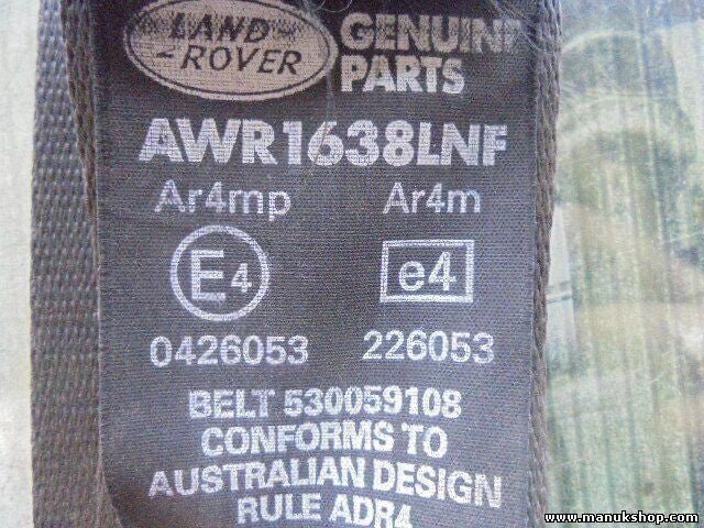 Cinturón de seguridad delantero izquierdo Land Rover Freelander LN AWR1638LNF