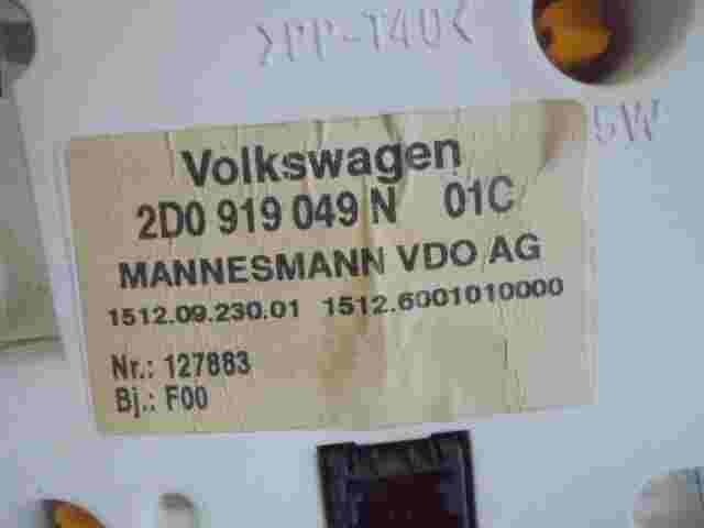 Tachimetro VW VOLKSWAGEN LT35 4X4 2D0919049N 2D0919049N01C 15120923001