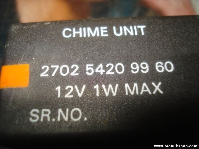 Relé Tata Safari CHIME UNIT 2702 5420 99 60 270254209960 12V 1W MAX