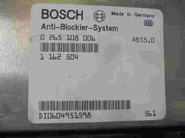 ABS Centralita BMW 1162504 1 162 504 BOSCH 0265108006 0 265 108 006