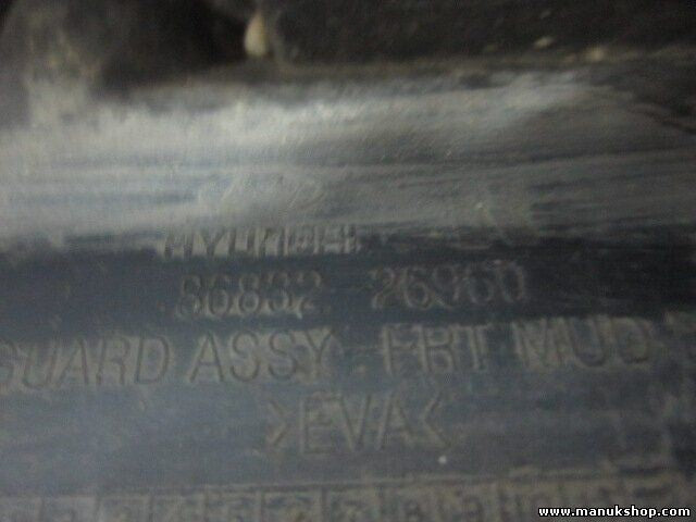 faldilla delantero derecho Hyundai 2001/08-2006/03 8683226900 86832-26900