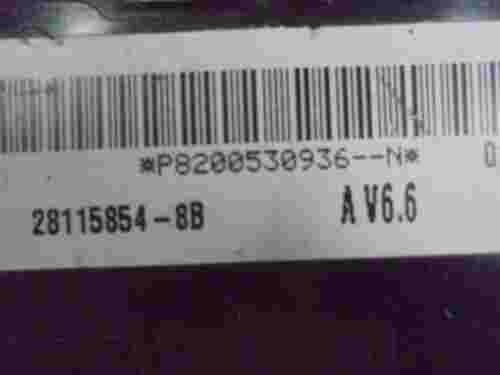 Modulo de control de la carrocería UCH Renault P8200530936N 28115854-8B A V6.6