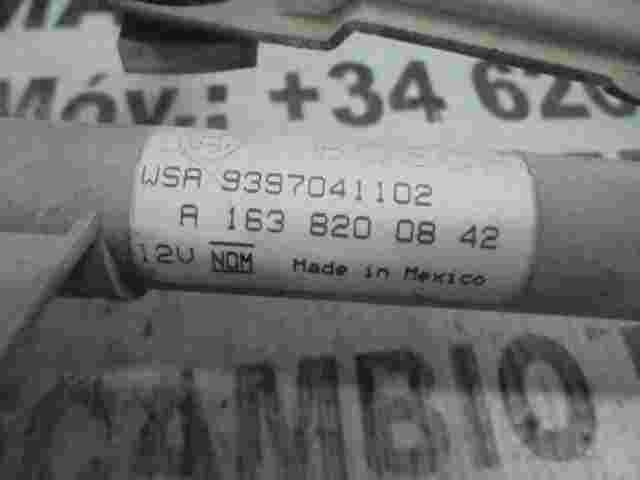 Motor del limpiaparabrisas varillaje Mercedes W163 ML320 A1638200842 9397041102