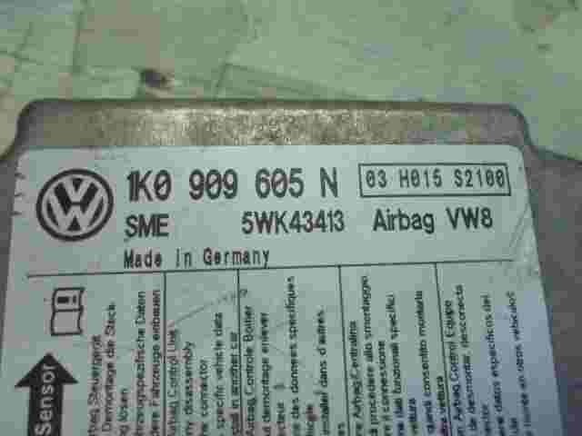 Sensore di impatto airbag Golf V Jetta Skoda Octavia A5 1K0909605N 5WK43413