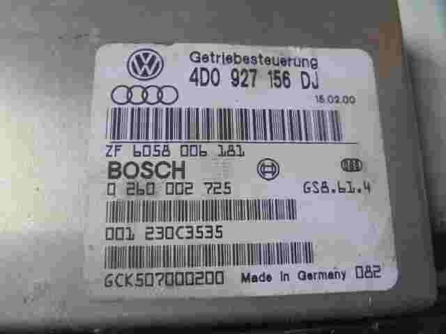 Transmisión controlador Audi A8 A6 D2 4D0927156DJ ZF6058006181 BOSCH 0260002725
