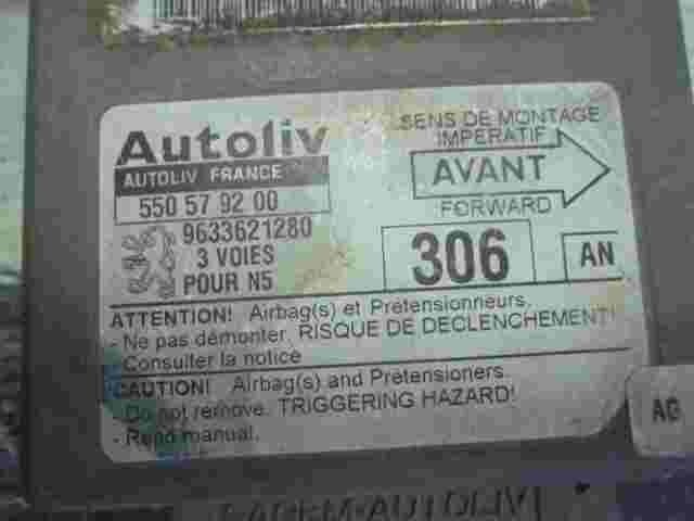 Sensor de impacto de airbag Peugeot 306 (AN) 9633621280 550579200