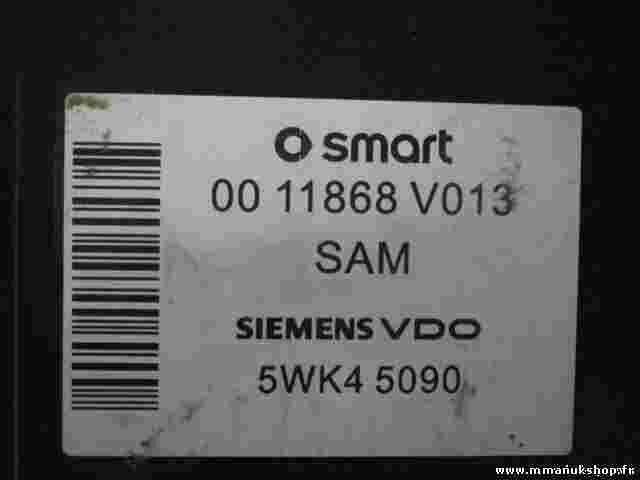 Caja de fusibles Smart Fortwo 0011868V013 00 11868 V013 SIEMENS VDO 5WK45090