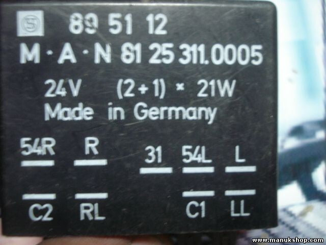 Indicador relé Man 81 25 311.0005 81253110005 89 51 12 000 895112
