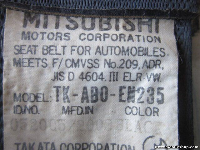 Cinturón de seguridad trasero izquierdo Mitsubishi Pajero Montero III TKAB0EN235