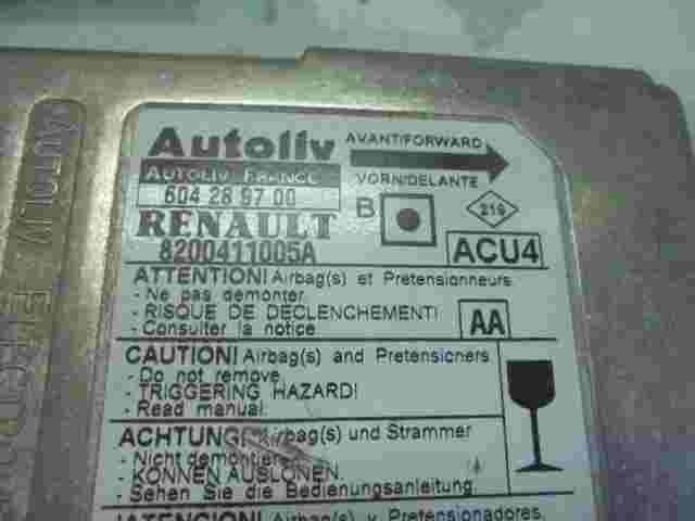 Sensor de impacto de airbag Renault Megane 2 (AA) 8200411005A 604289700