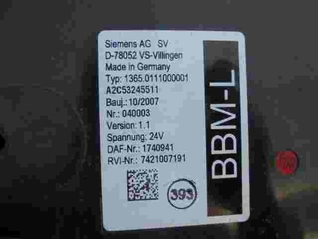 Computer di controllo corpo DAF XF105 1740941 SIEMENS 7421007191 A2C5324551