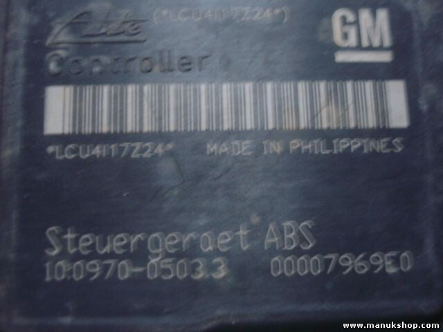 ABS Centralita Opel Astra H LCU4I17Z24 00007969E0 ATE 10097005033 10.0970 0503.3