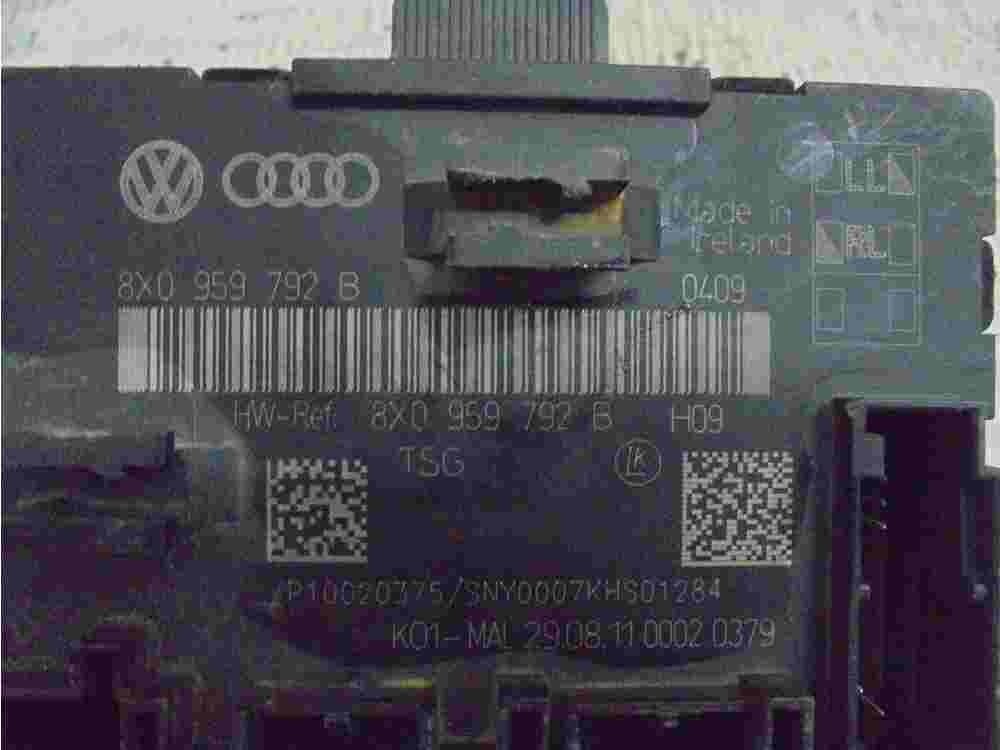 Unidad de control de la puerta Audi A1 8X 8X0959792B 8X0 959 792 B 8XO959792B