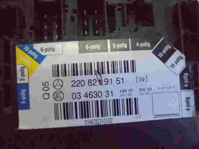 Regolazione sedili Mercedes S W220 Q05 2208219151 LK 03463031 034630310102