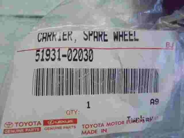 Portaruota di scorta / Toyota Auris (E15) Yaris 5193102030 51931-02030