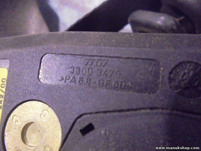 Cinturón de seguridad delantero izquierdo Land Range Rover 33003470 3300 3470