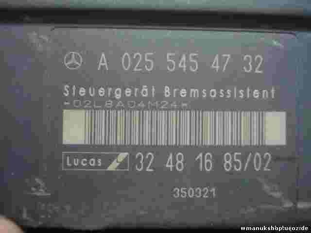 Unità di controllo della frenata Mercedes W210 A0255454732 3248168502