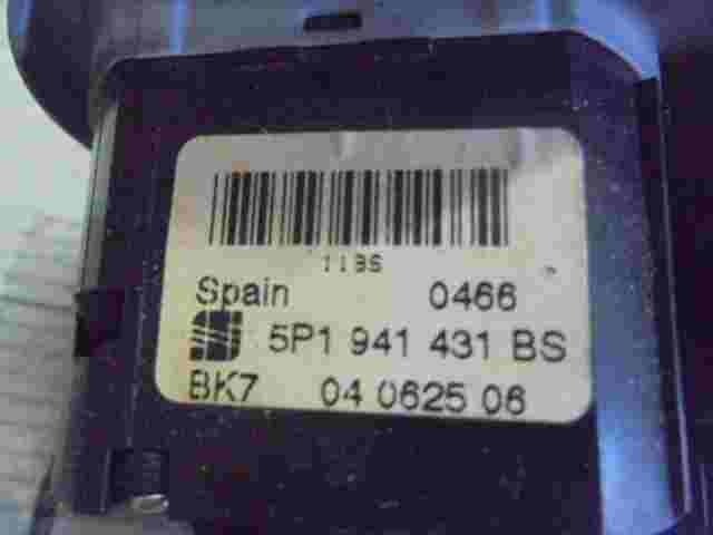 Seat Toledo Altea 5P1941431BS BK7 04062506 04 0625 06 interruttore nebbia