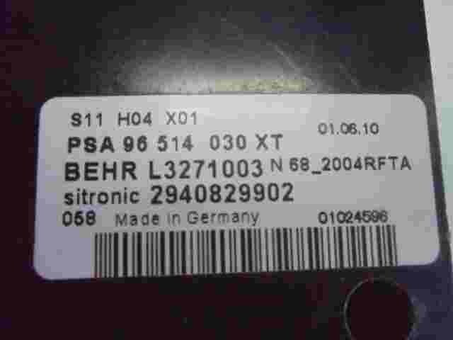 Climatizzatore Riscaldamento Climatizzatore Pannello di controllo Citroen 965...