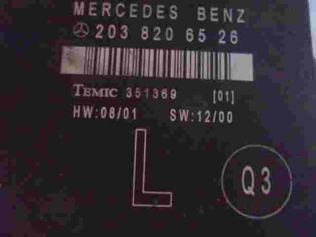 Unità di controllo porta Mercedes Classe C W203 2038206526 Q3 TEMIC 351369