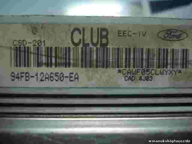 Centralita Ford Fiesta 4 94FB-12A650-EA 94FB12A650EA VISTEON CLUB CSD-201 CSD201