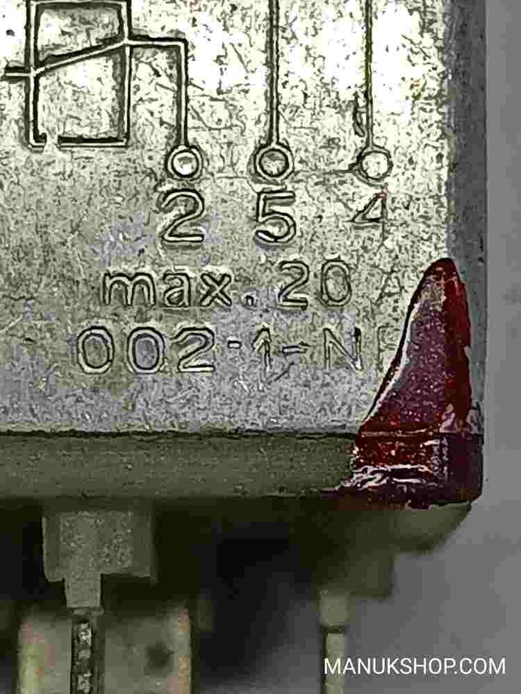 Relé MAI 12V 254 max. 20A 0021NF 20A 002-1-NF