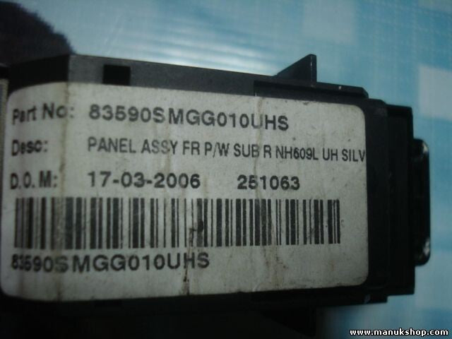 mando botonera elevalunas Honda Accord 35760SMGE010M1 83590SMGG010UHS F000199C